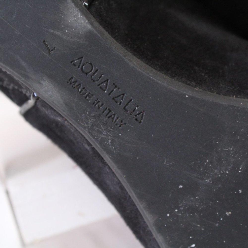 Aquatalia Black Suede Booties - Picture 10 of 11